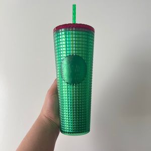 NWT Starbucks Spring 2023 Watermelon Grid Tumbler